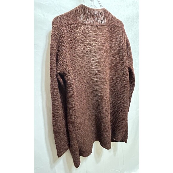 Eileen Fisher Petite Medium 100% Baby Alpaca Long Sleeve Cardigan - Picture 10 of 11